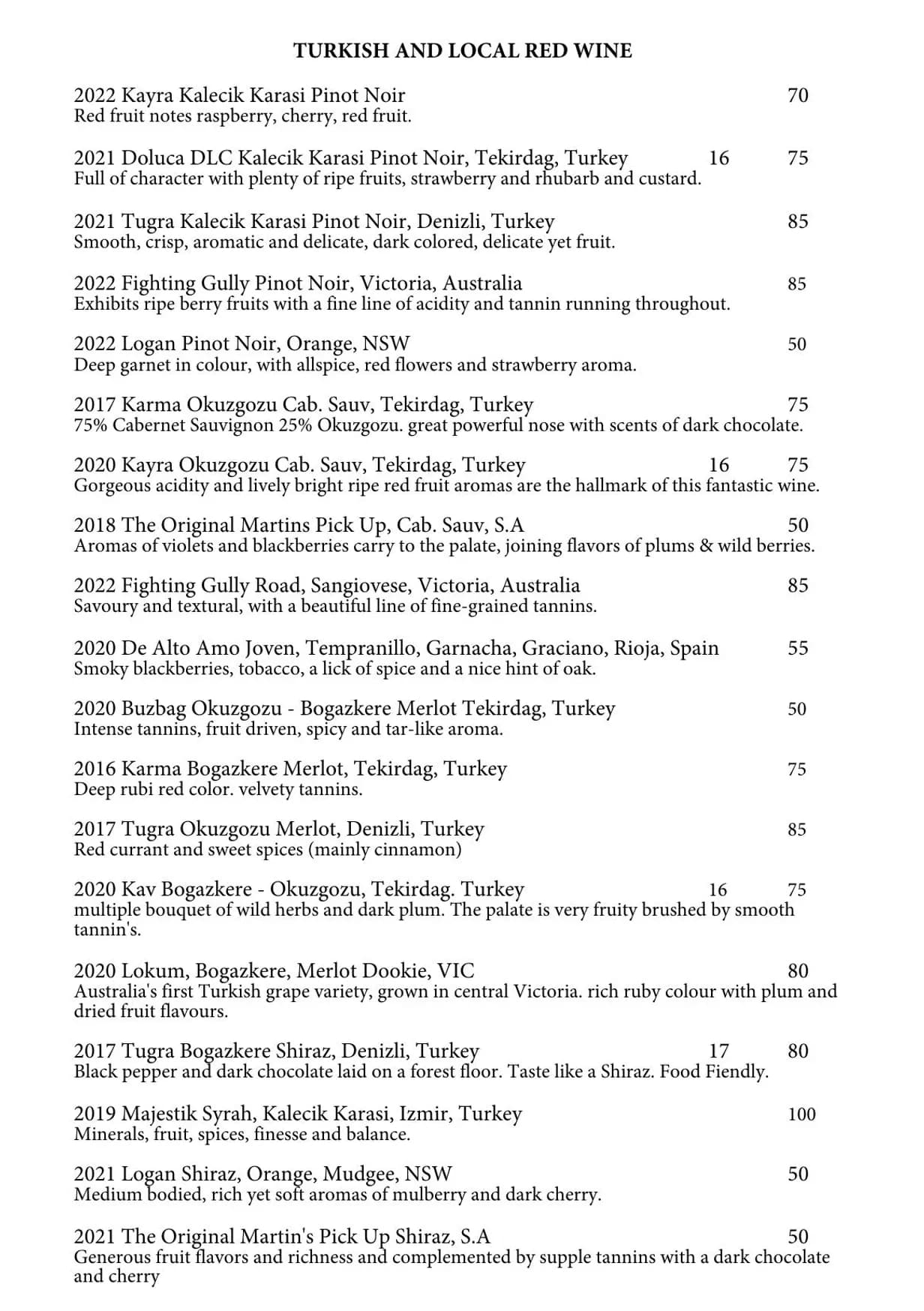 Lezzet menu, page 11