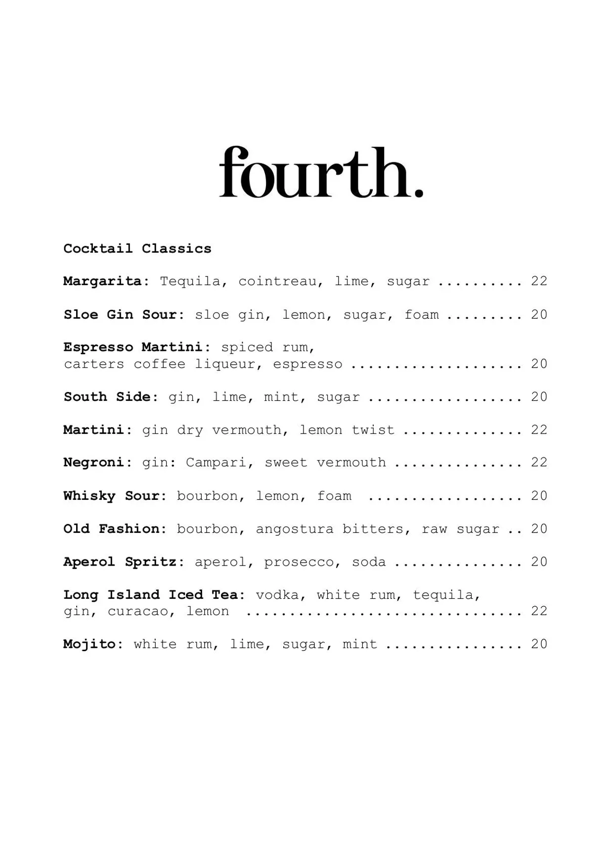 Fourth menu, page 7