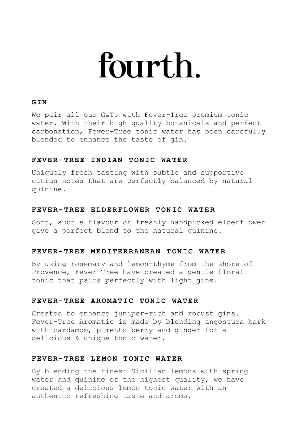 Fourth menu, page 12