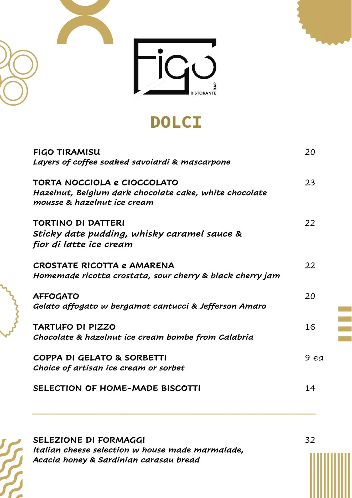 FIGO menu, page 3