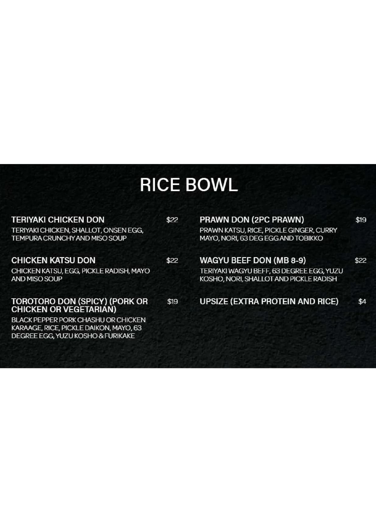 ToroToro menu, page 3
