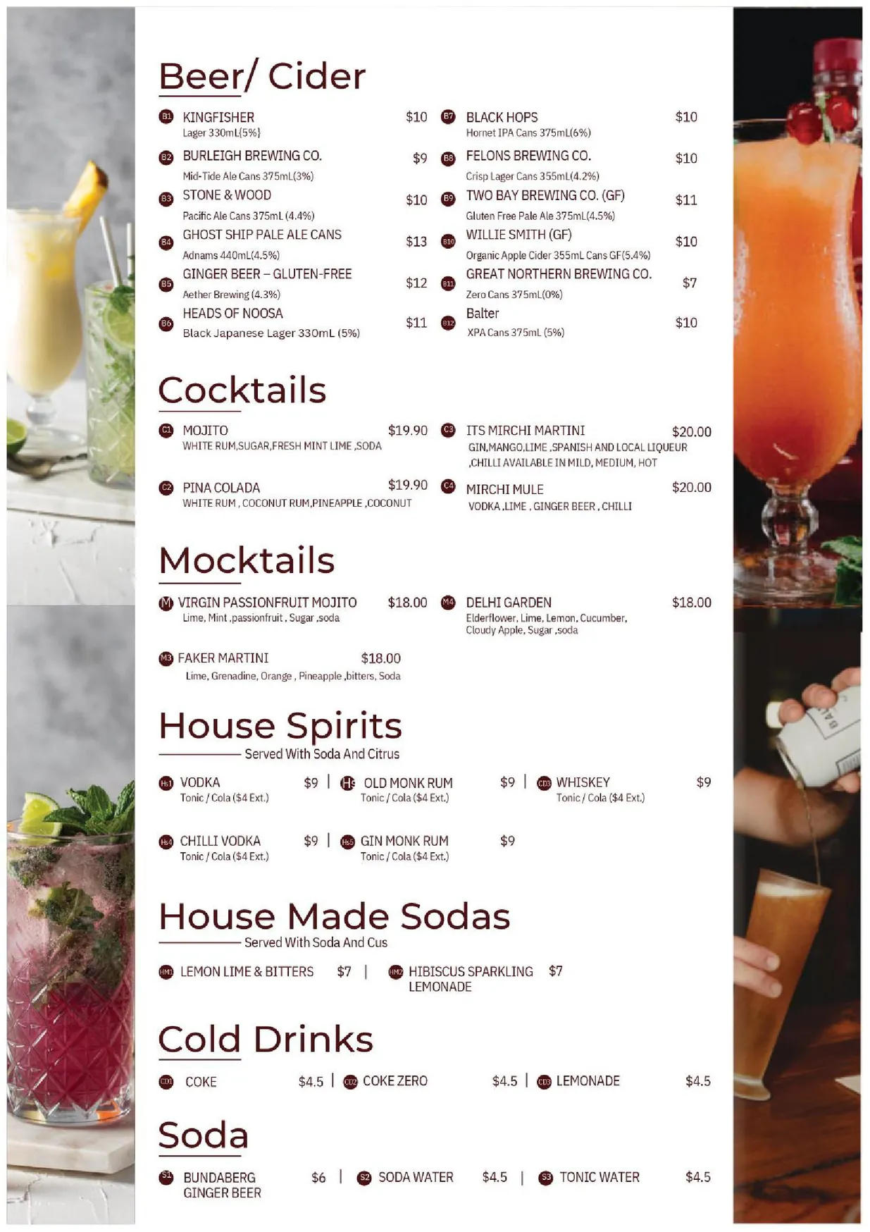 It's Mirchi Healthy Indian menu, page 13