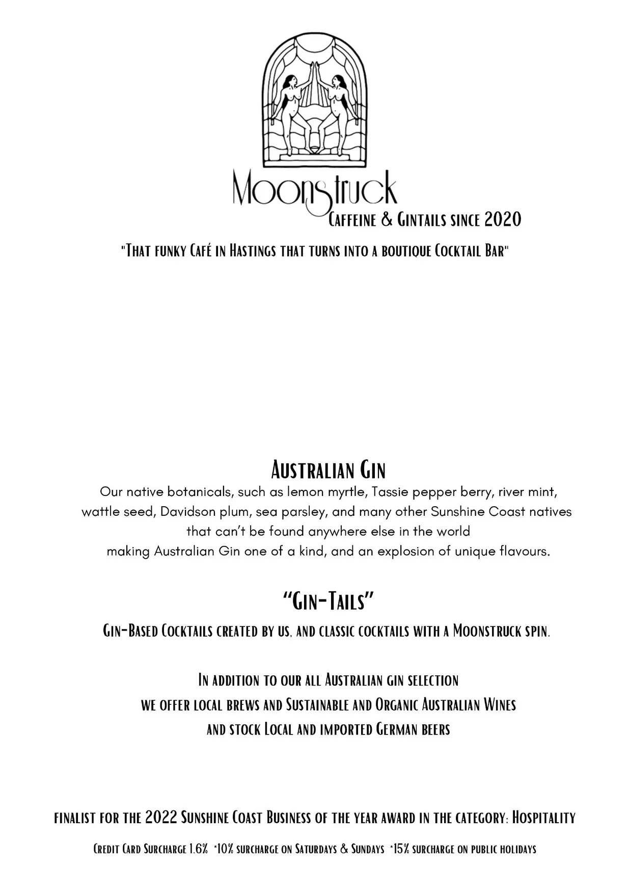 Moonstruck Noosa menu, page 5