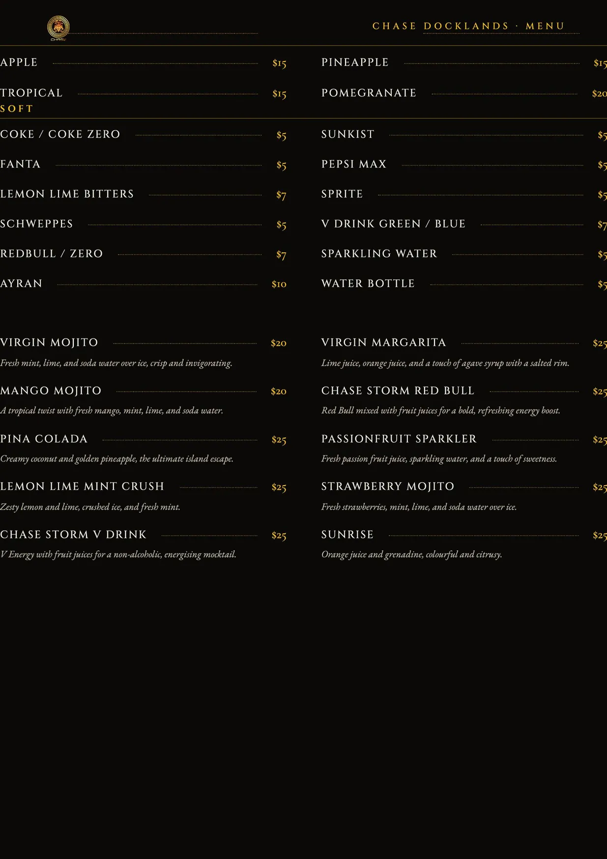 Chase menu, page 7