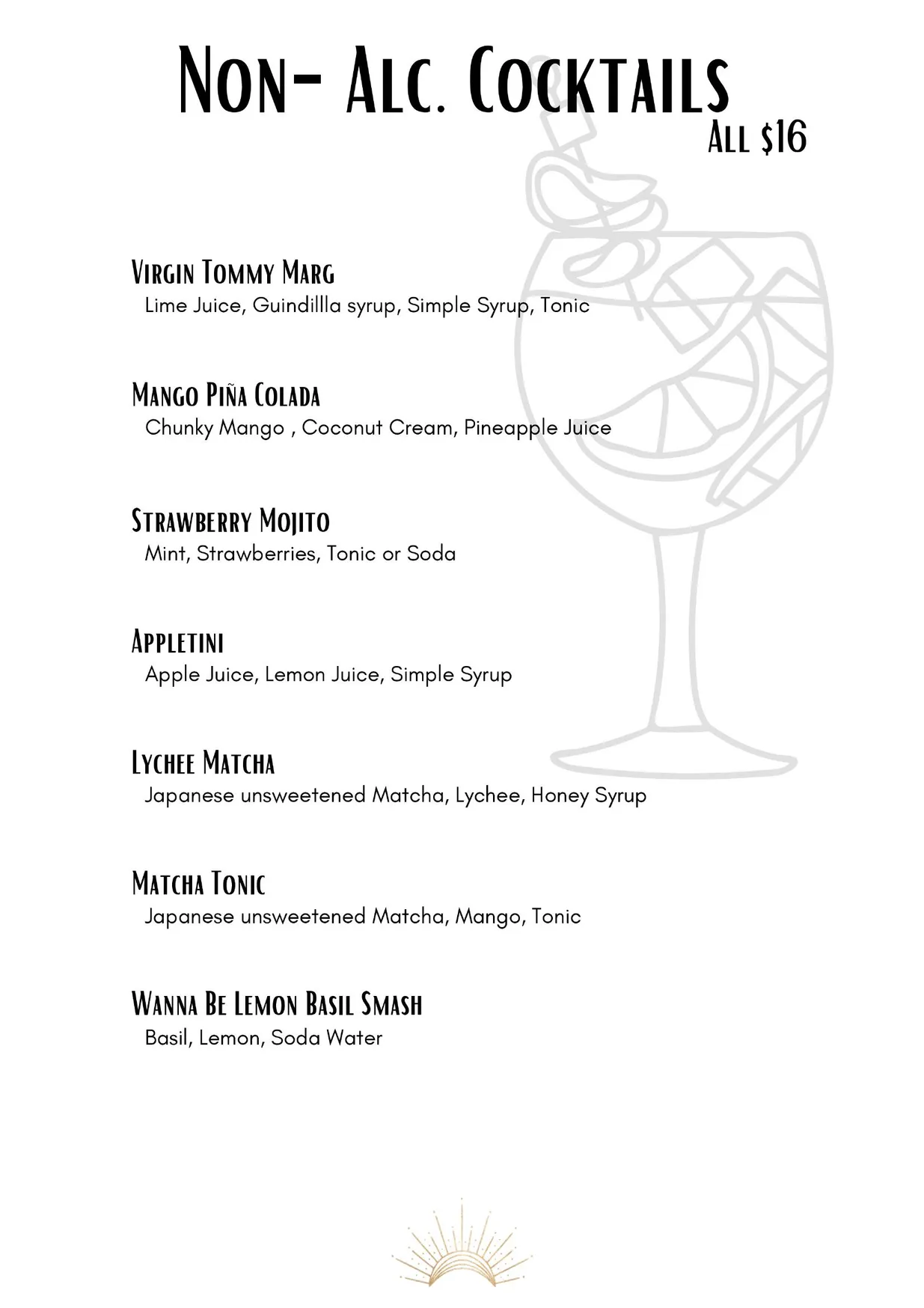 Moonstruck Noosa menu, page 16