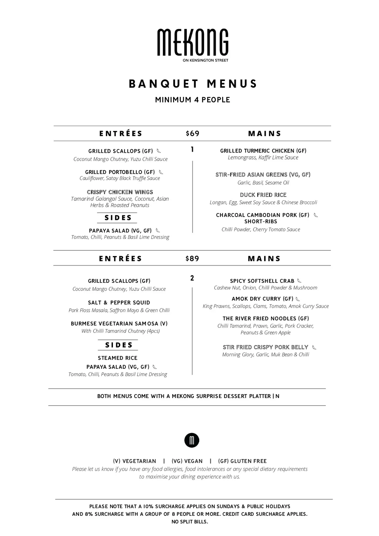 Mekong on Kensington Street menu, page 2