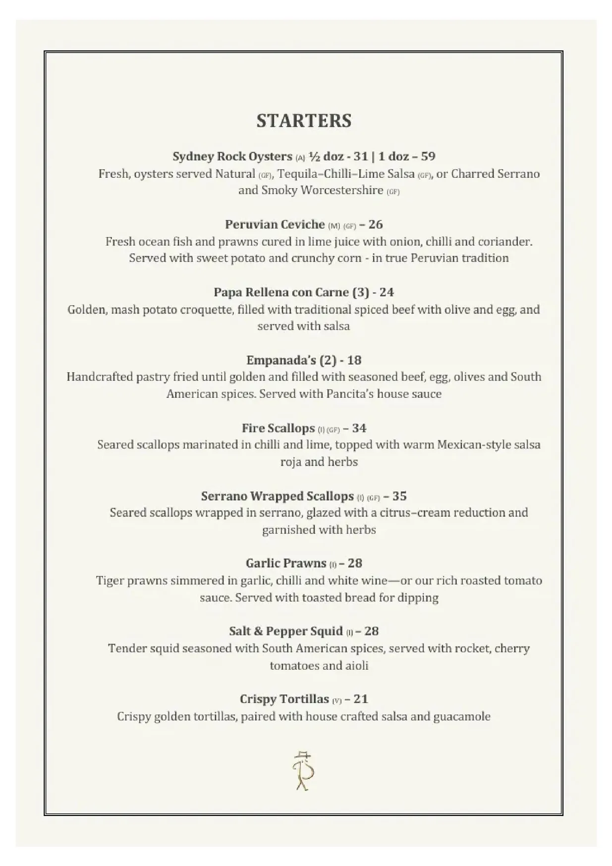 La Pancita menu, page 5