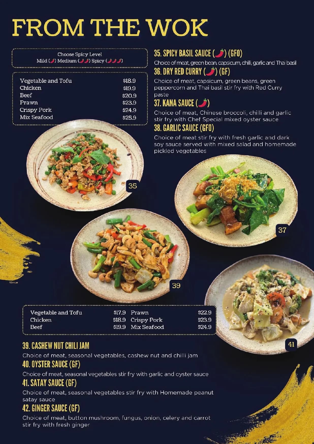 Nar Bangkok Modern Thai menu, page 6
