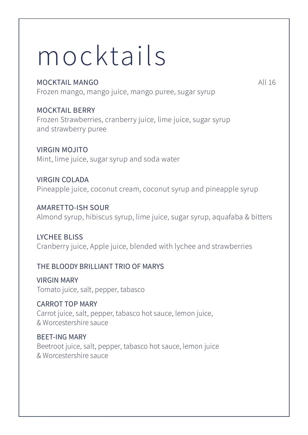 Dundee's on the Waterfront menu, page 22