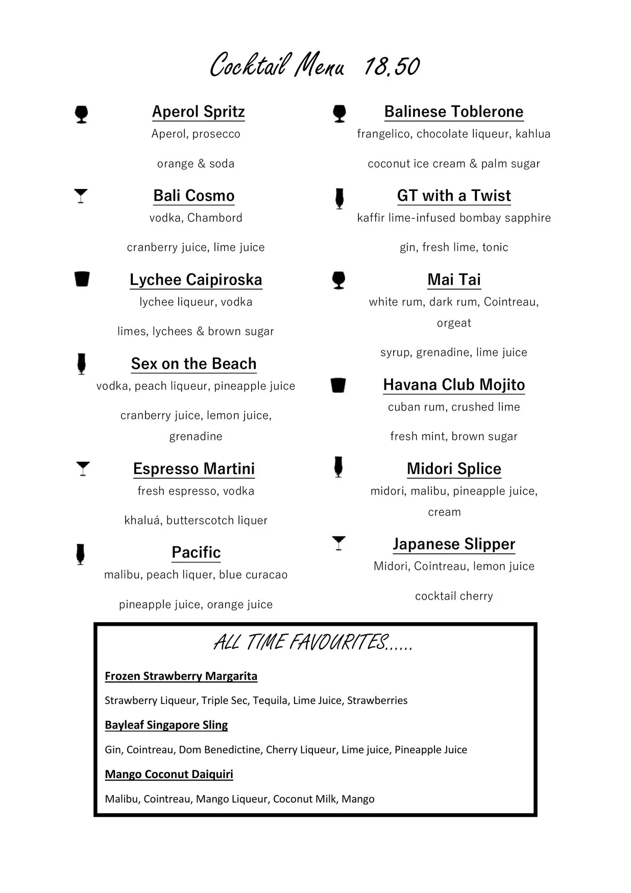 Bayleaf Balinese Restaurant menu, page 9