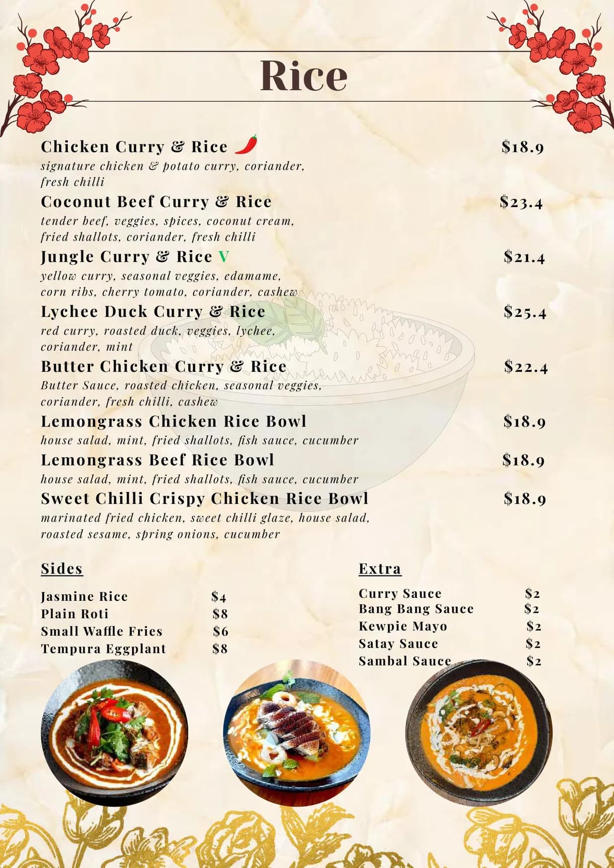 Roti & Bao Birtinya menu, page 5