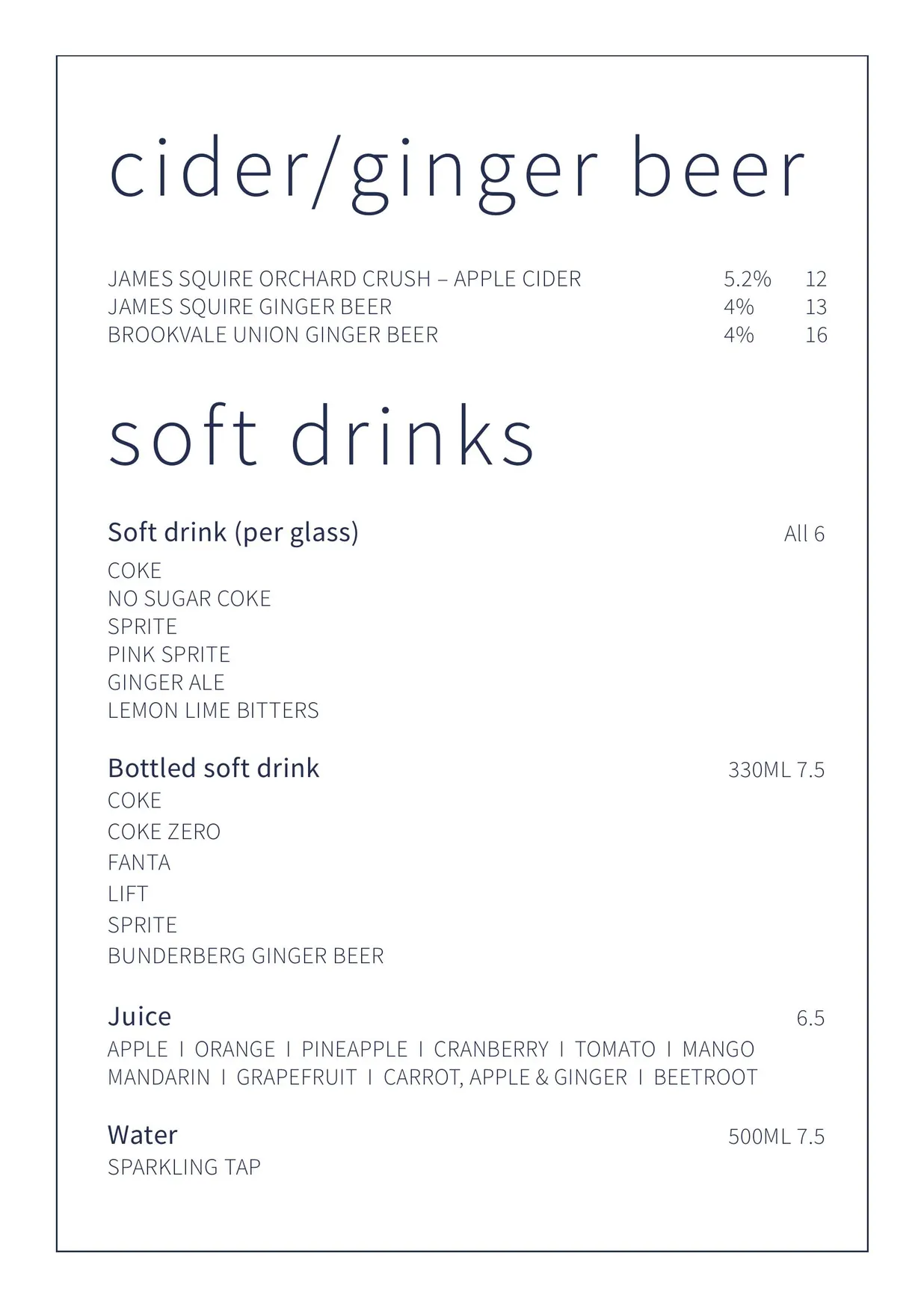 Dundee's on the Waterfront menu, page 21