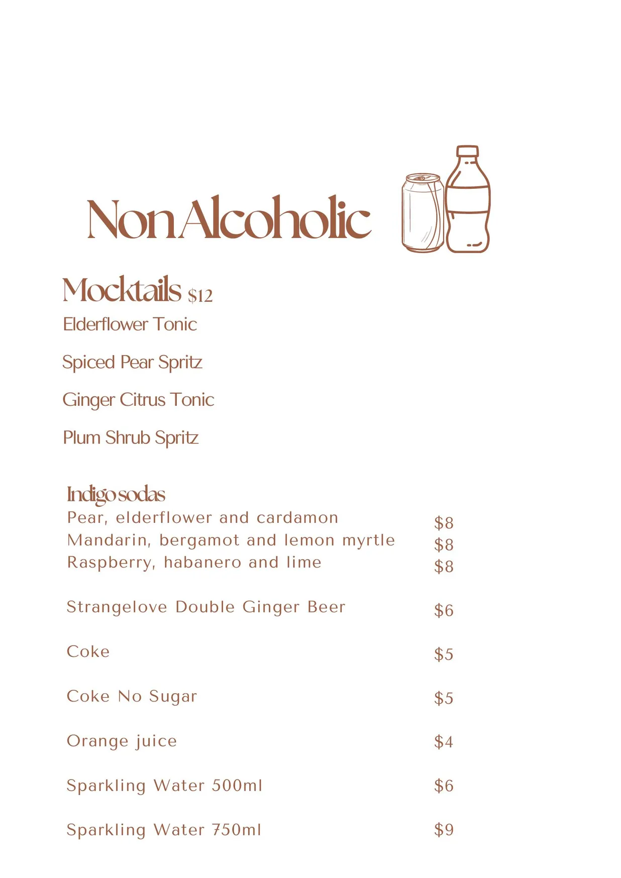 Pickled Poet menu, page 11