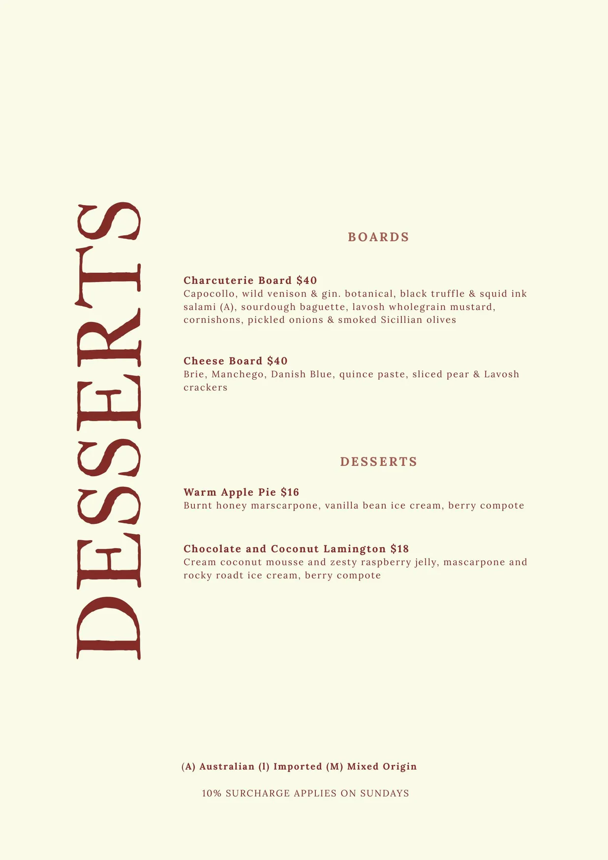 Common Vice menu, page 4