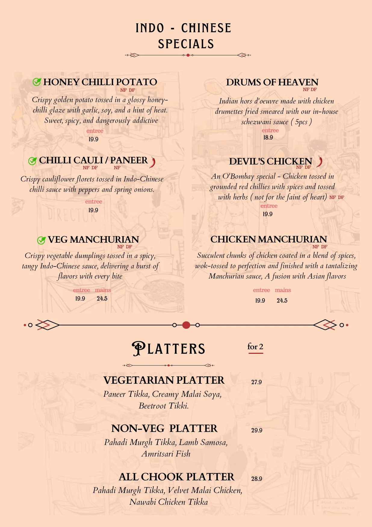 O'Bombay menu, page 4