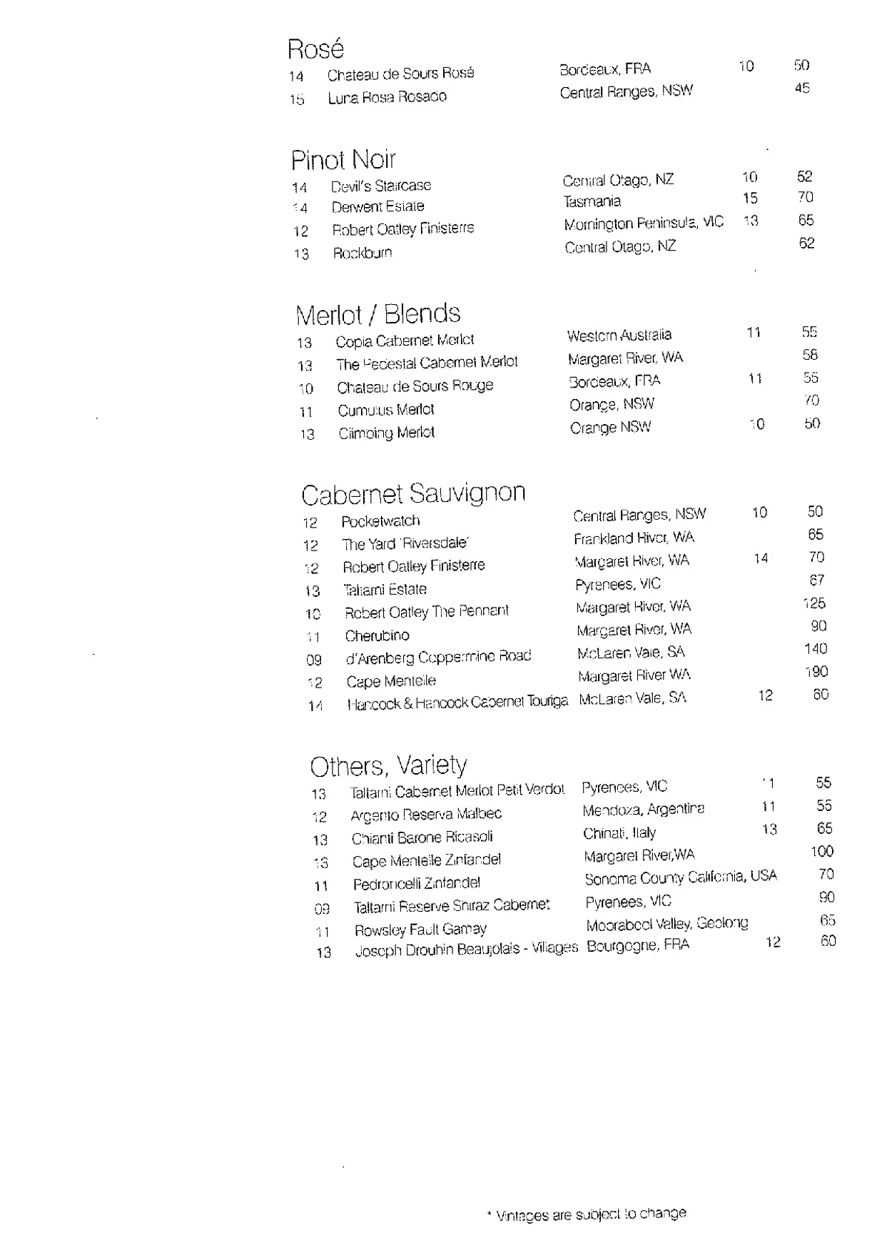 Waterfront Port Melbourne menu, page 5