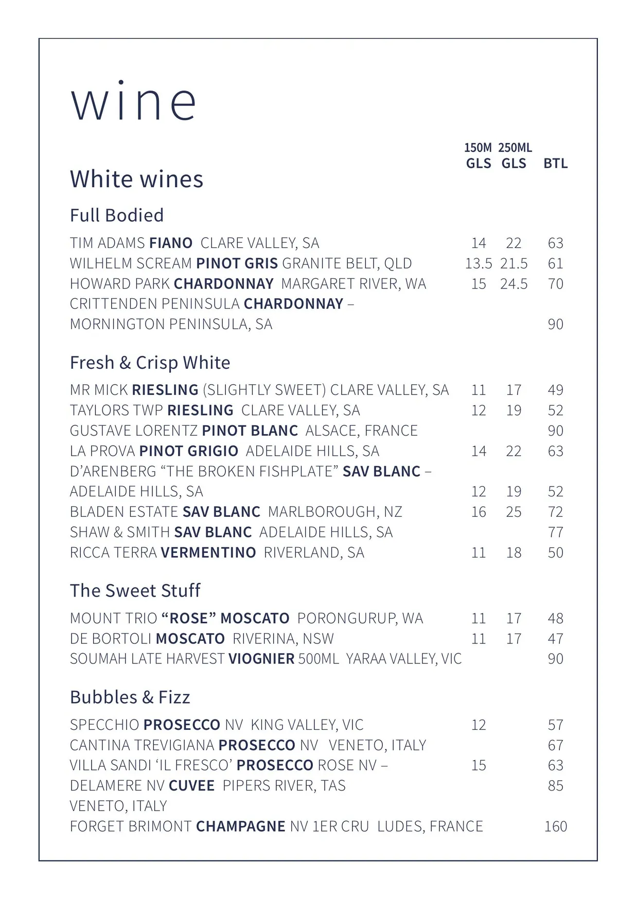 Dundee's on the Waterfront menu, page 13