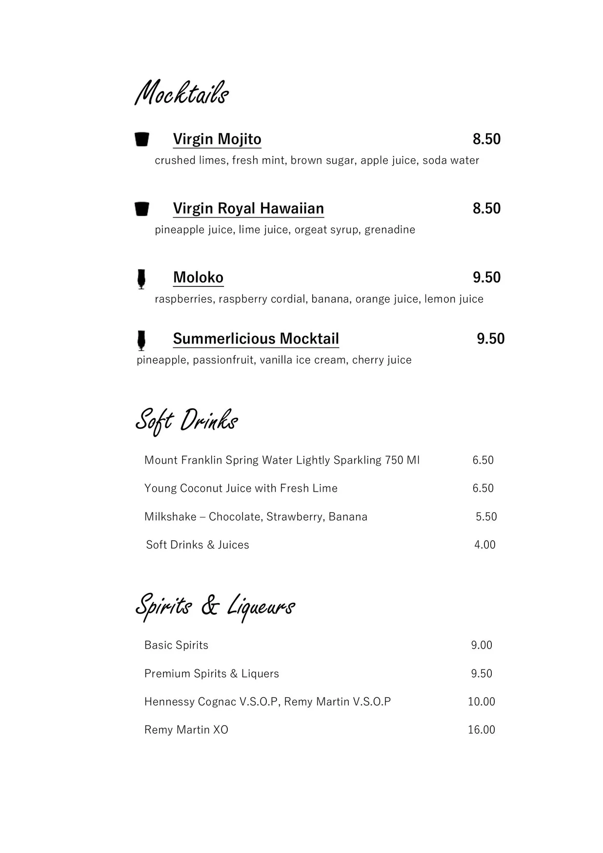 Bayleaf Balinese Restaurant menu, page 11