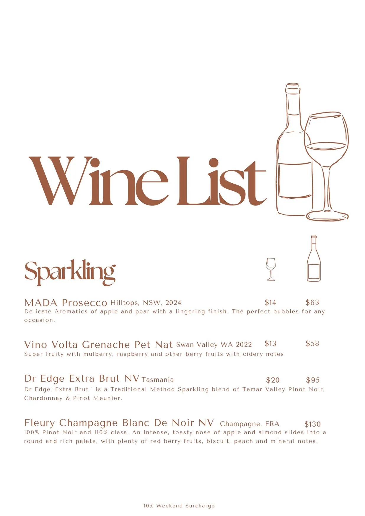 Pickled Poet menu, page 5