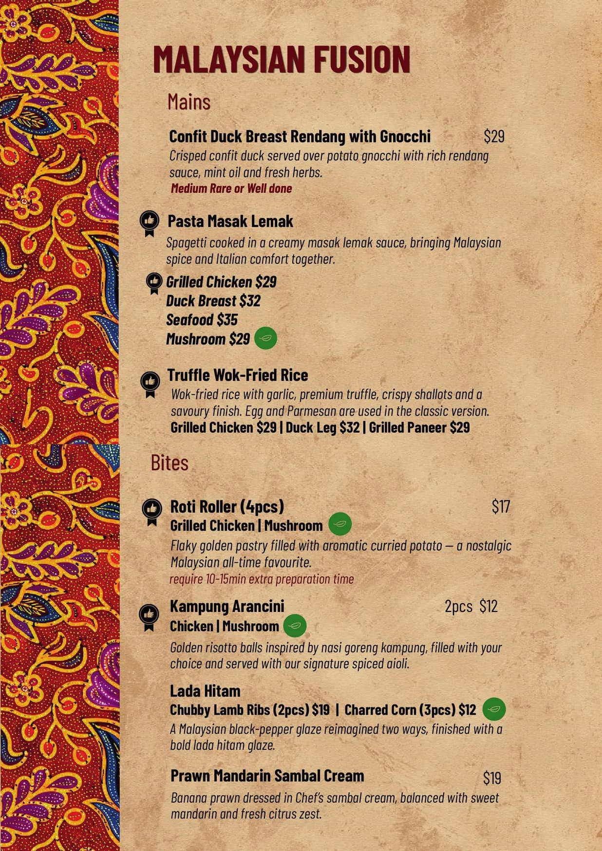 Canai by Roti Bar menu, page 4