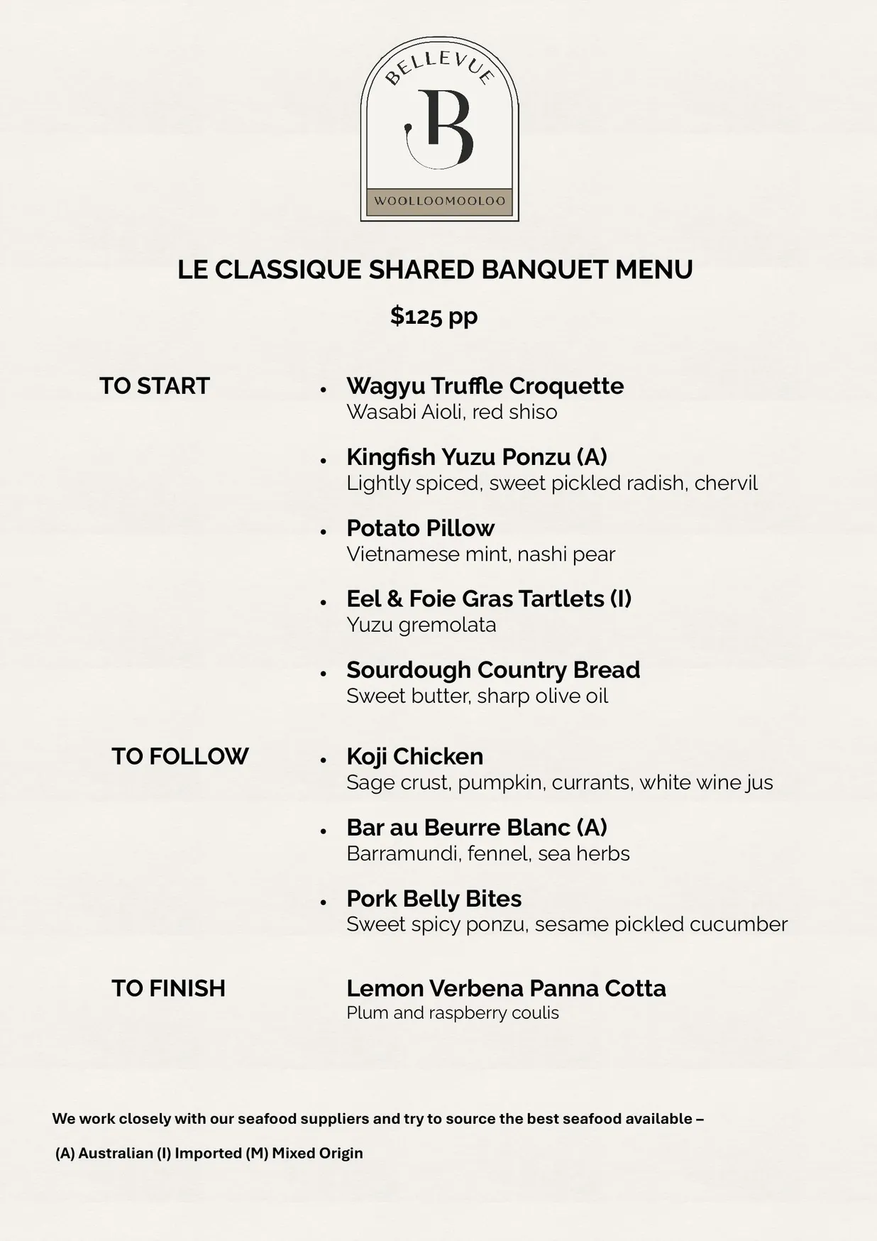 Bellevue Woolloomooloo menu, page 6