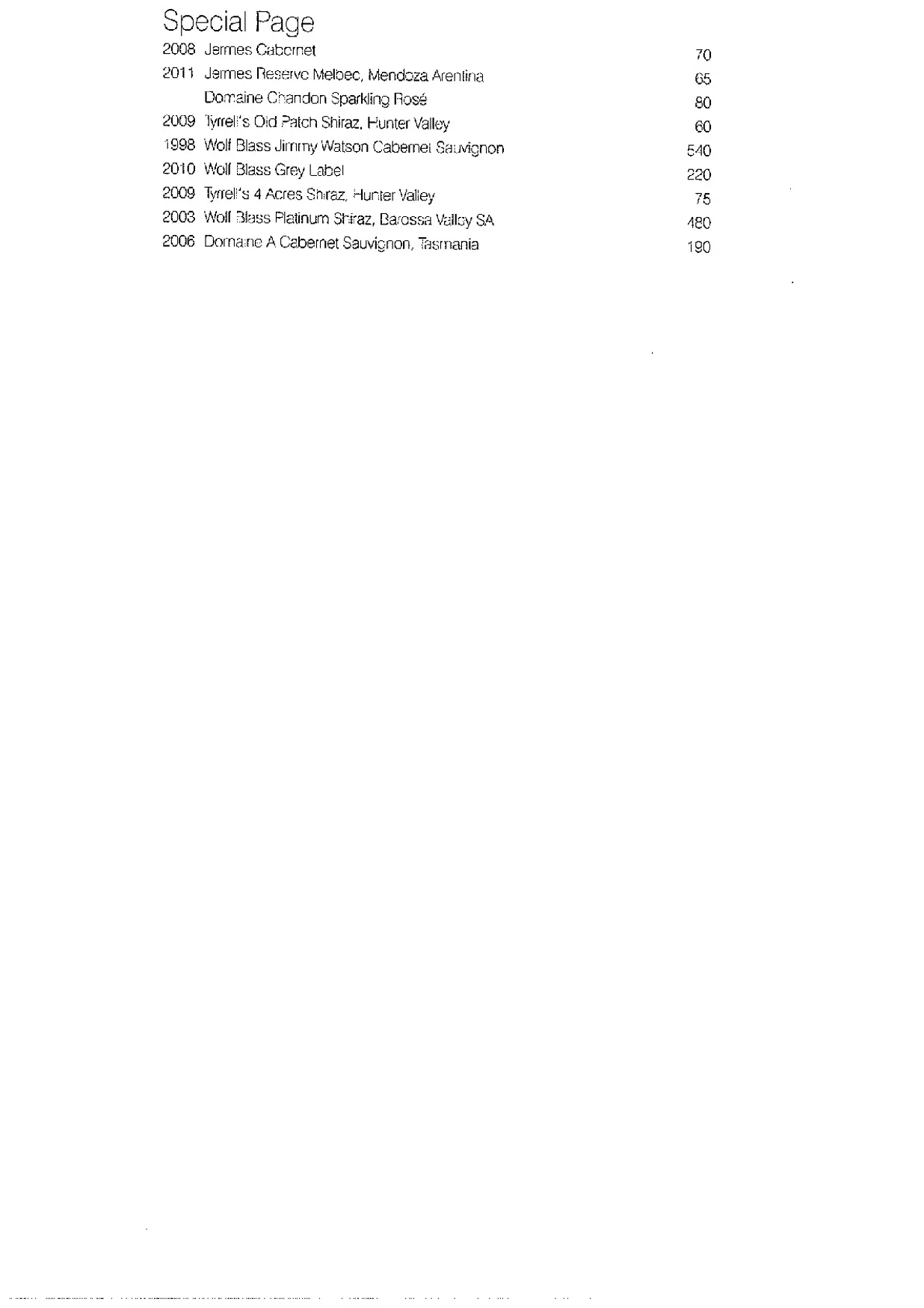 Waterfront Port Melbourne menu, page 10