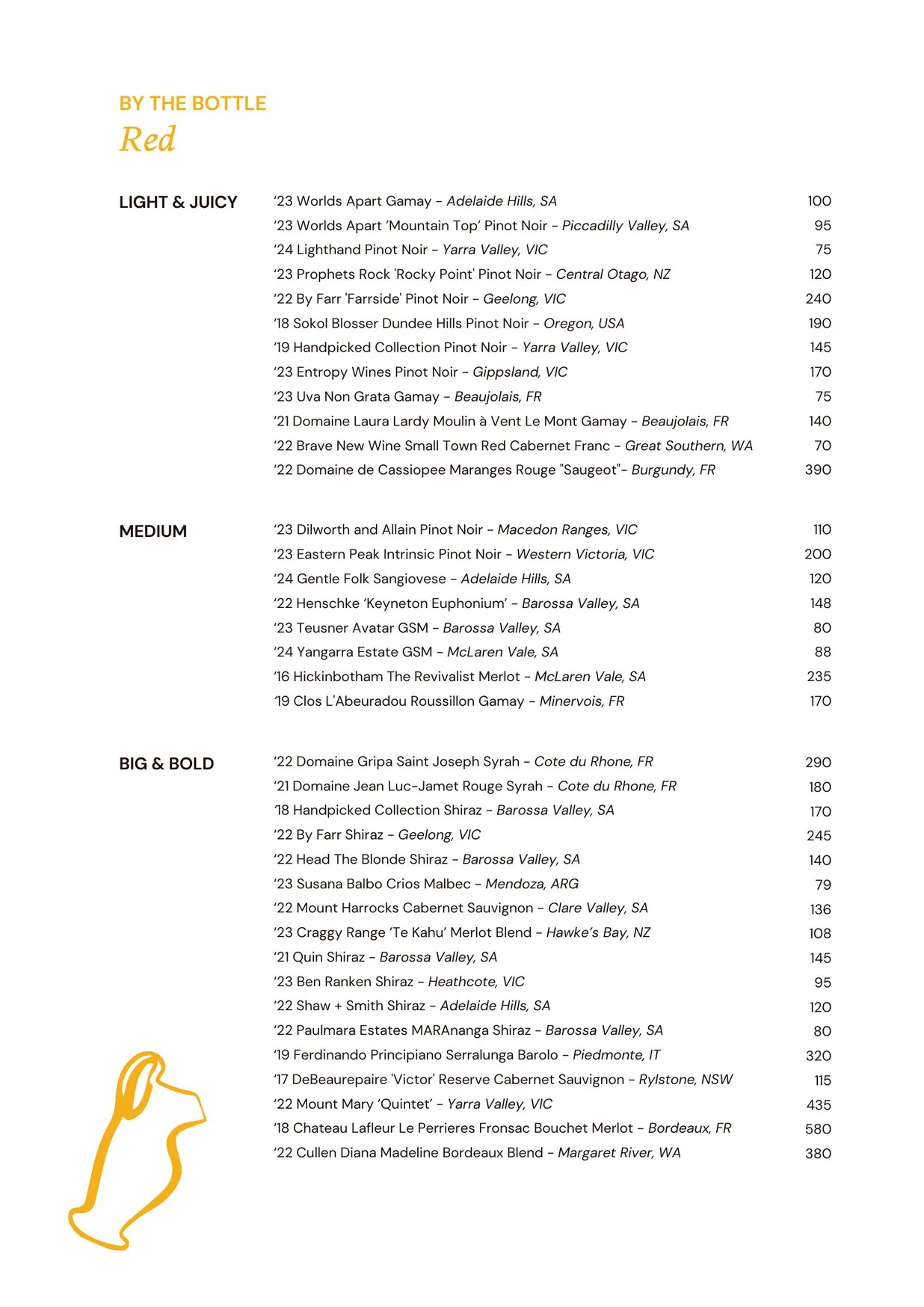 Ela Ela menu, page 9
