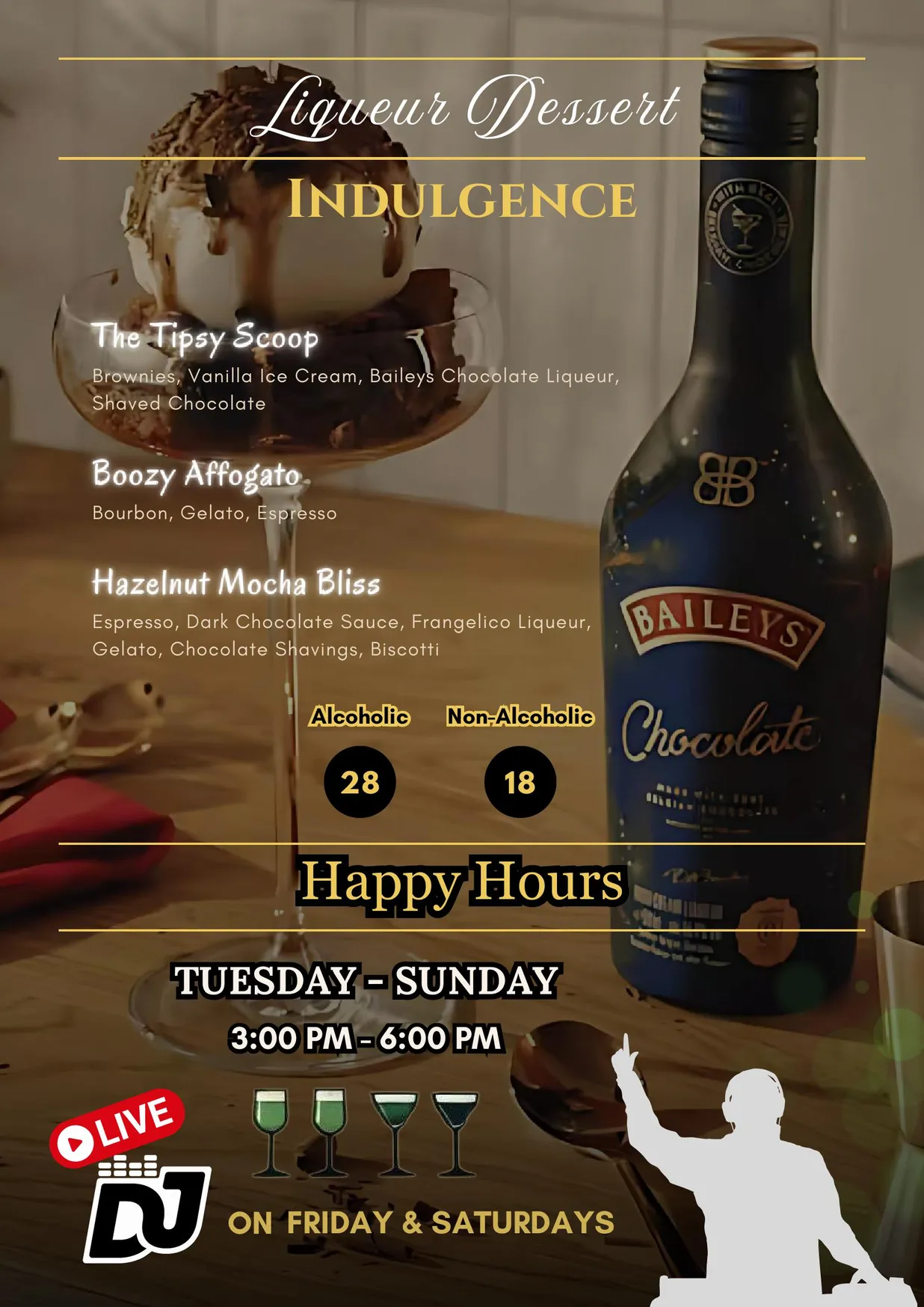 30ML Bar & Restaurant menu, page 11