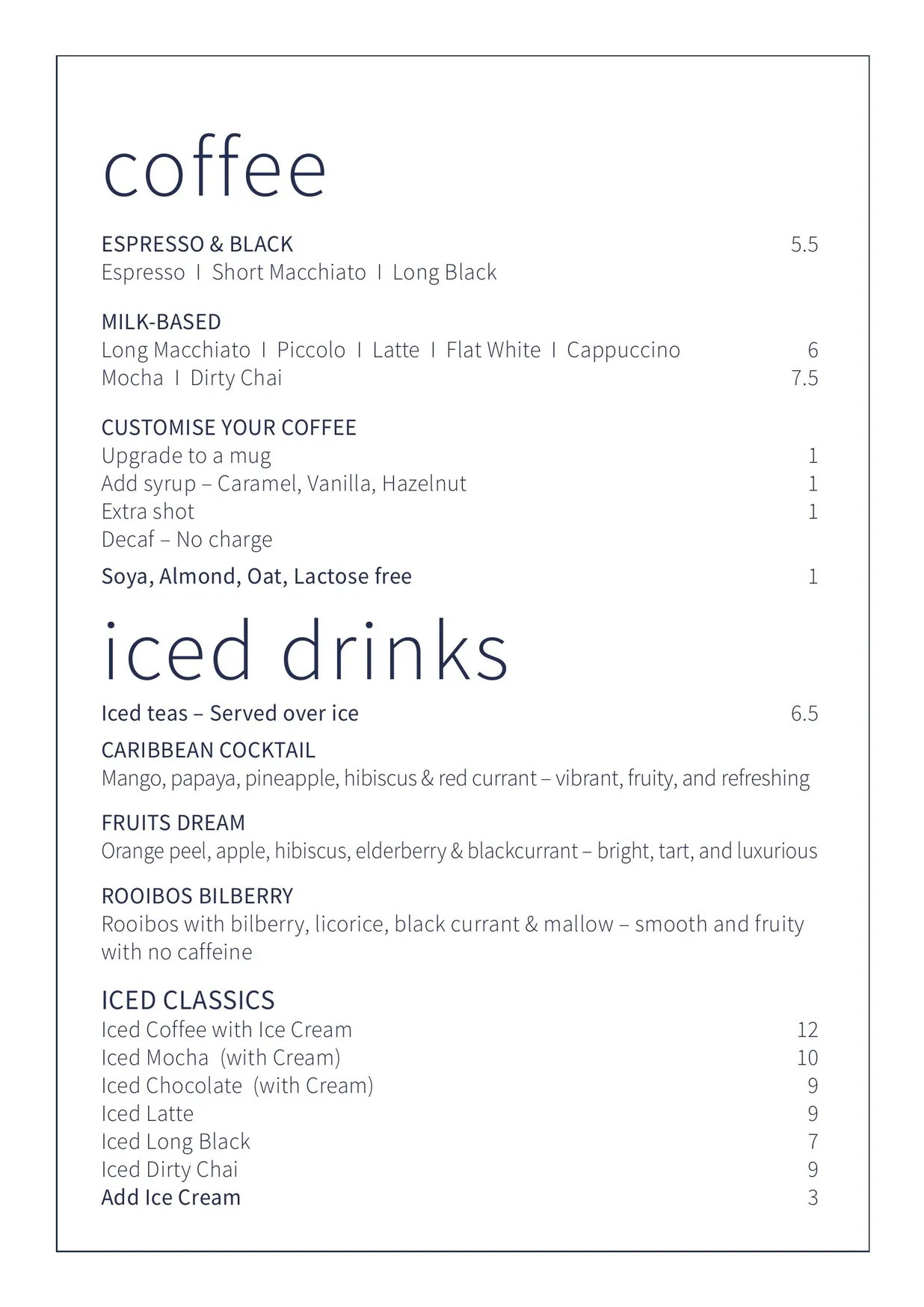 Dundee's on the Waterfront menu, page 23
