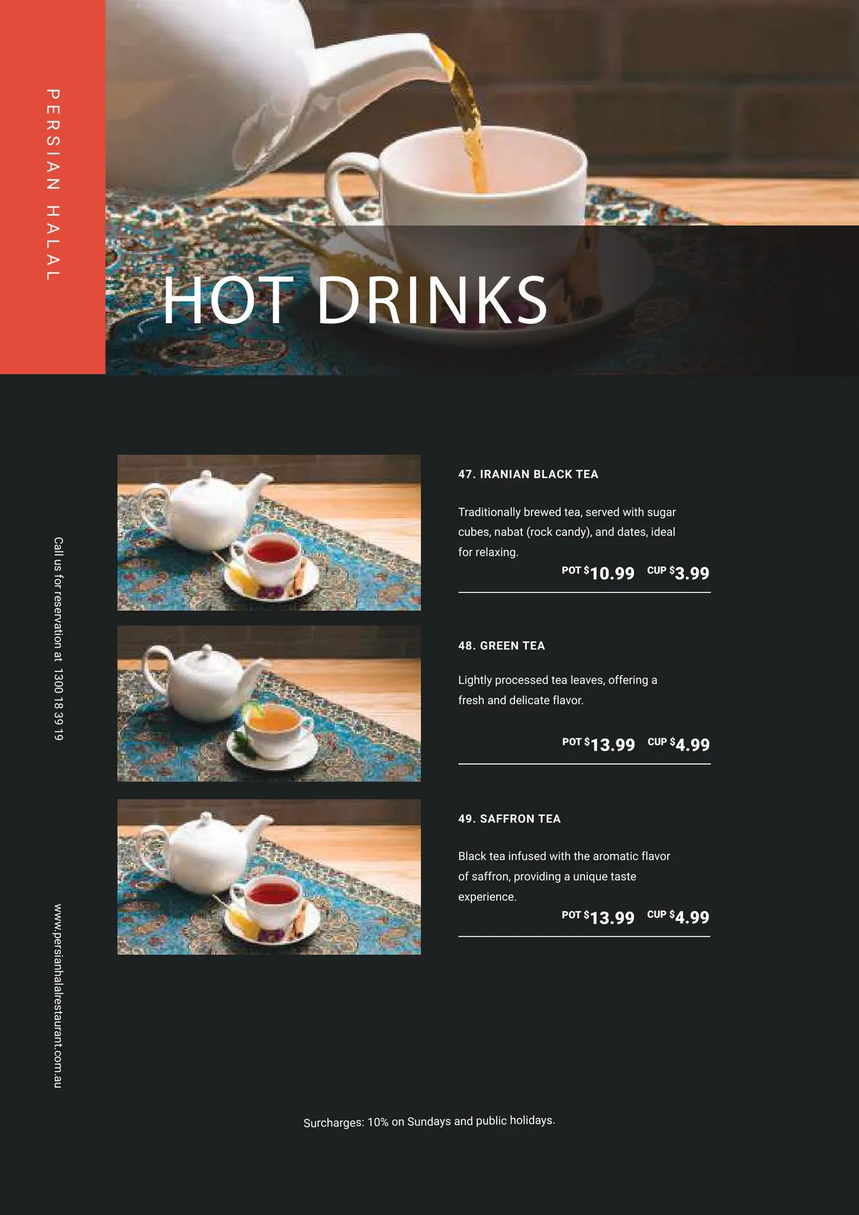 Persian Halal Restaurant menu, page 15