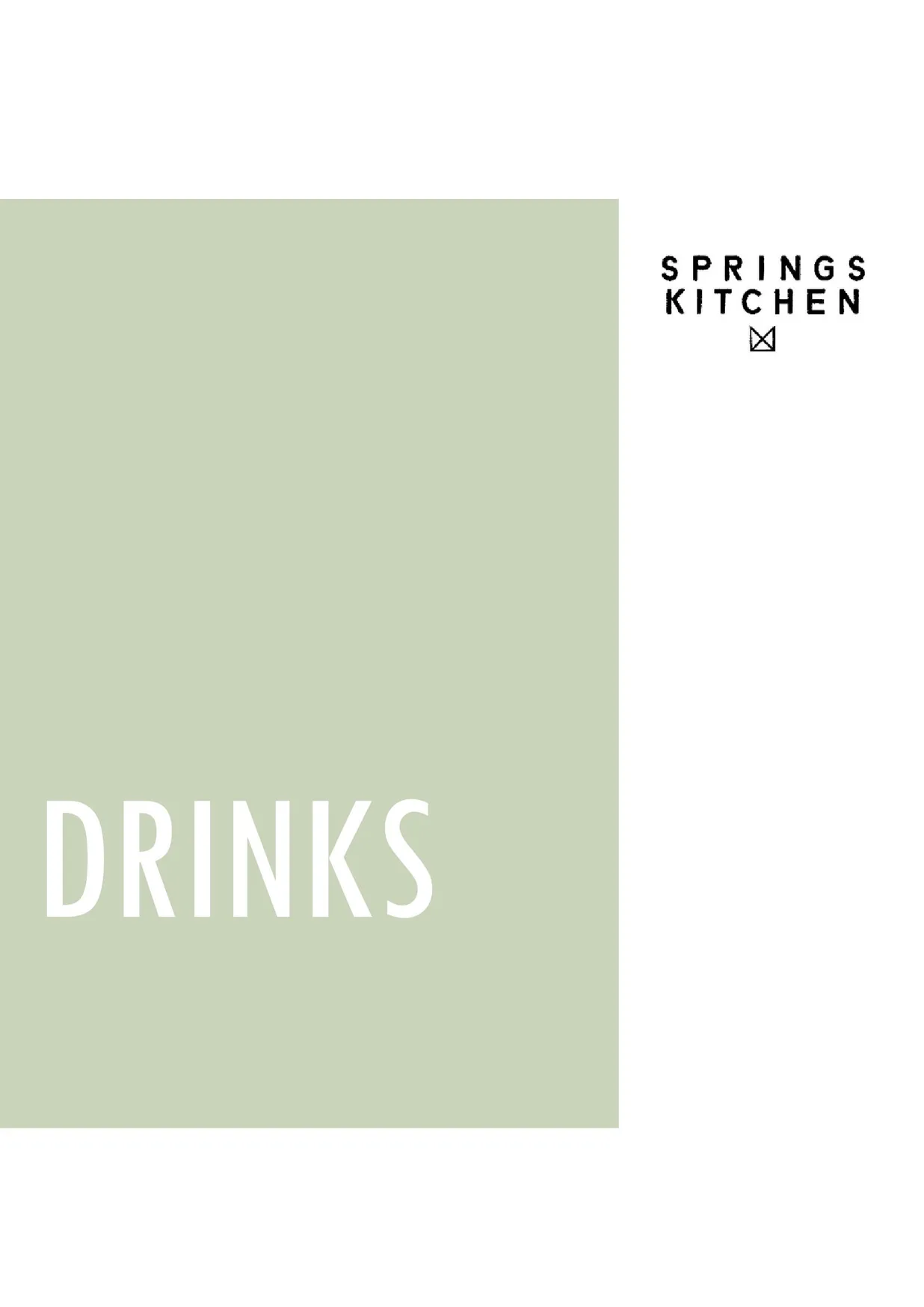 Springs Kitchen menu, page 5