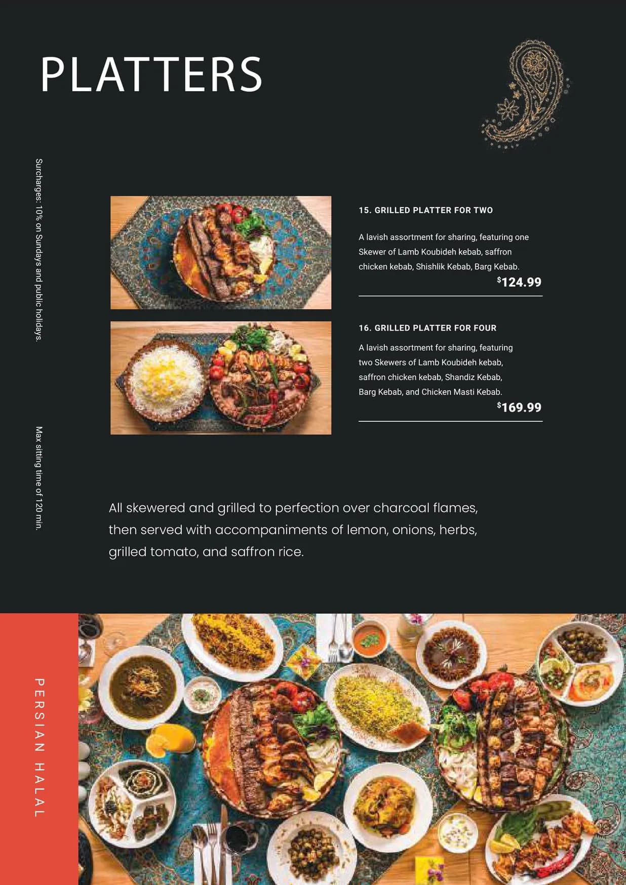 Persian Halal Restaurant menu, page 7