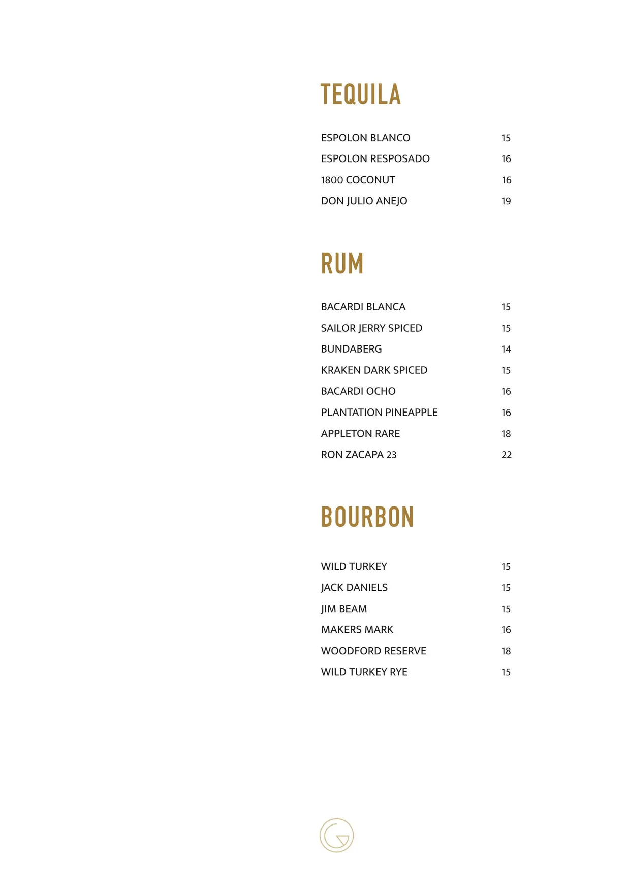 Gemelli Italian menu, page 32