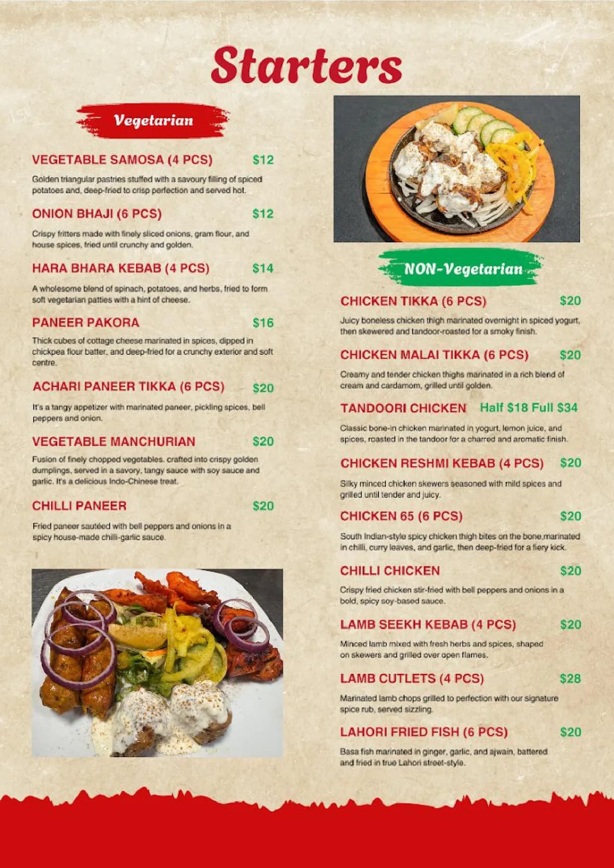 AB BOI'S Restaurant & Bistro menu, page 1