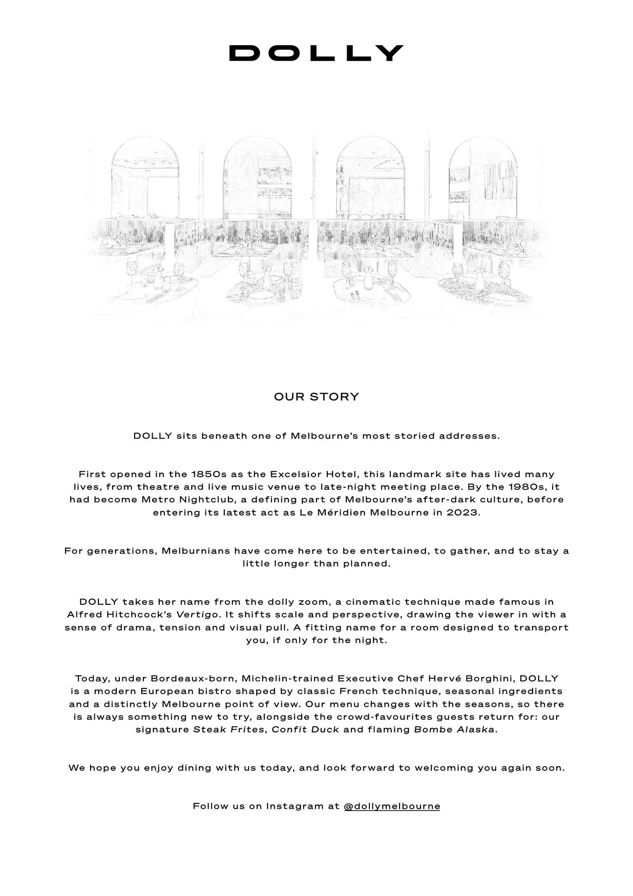 Dolly menu, page 2
