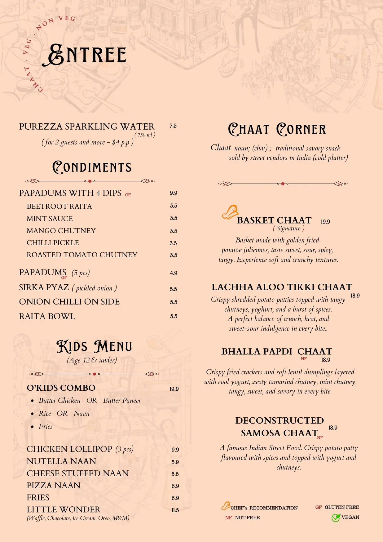 O'Bombay menu, page 2