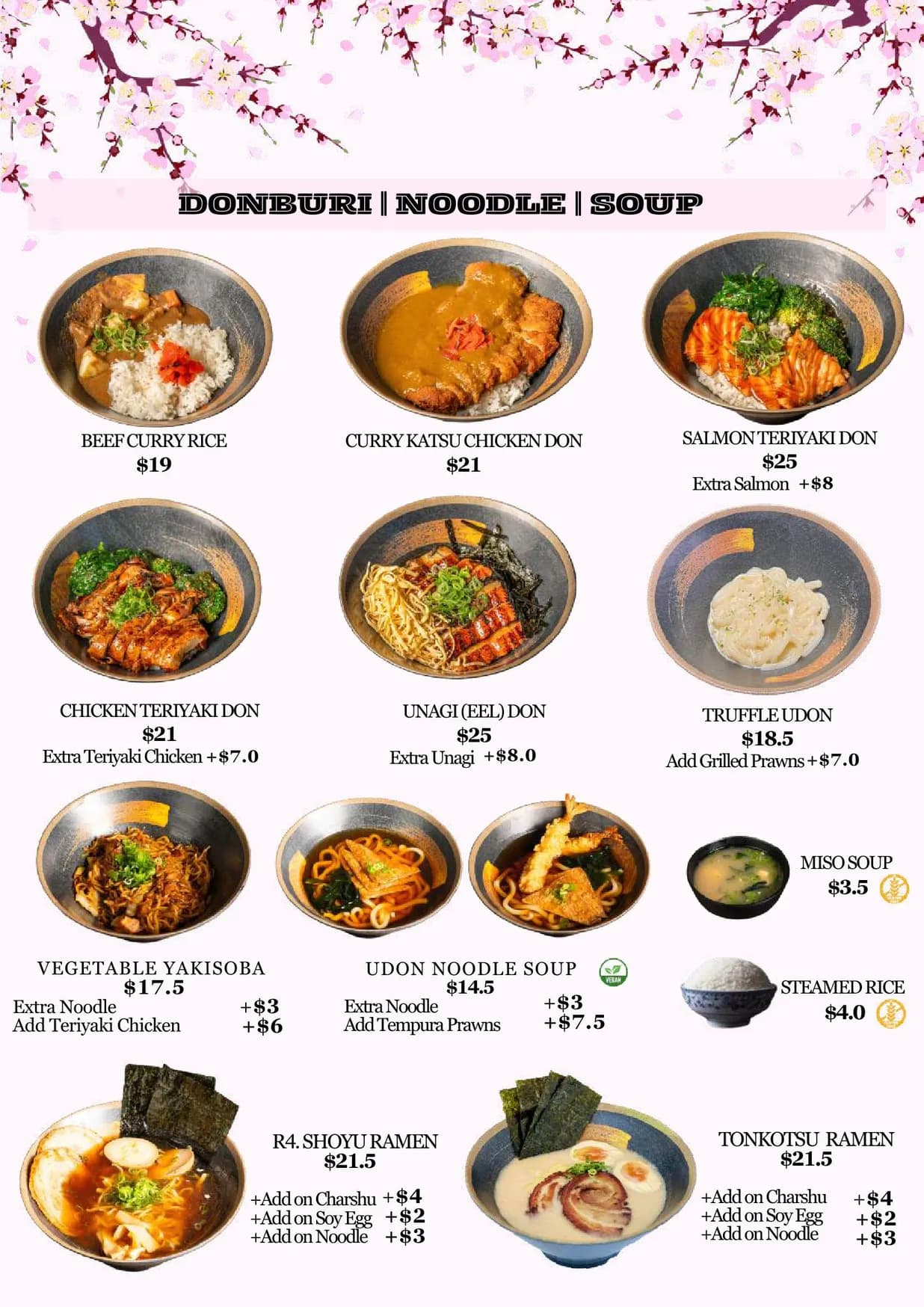 Nijumaru menu, page 2