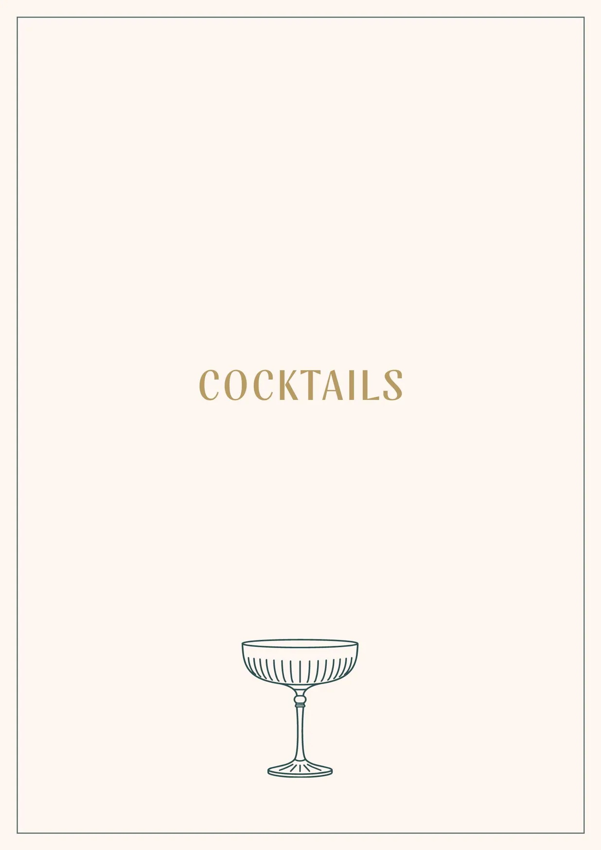 The Hideaway menu, page 3