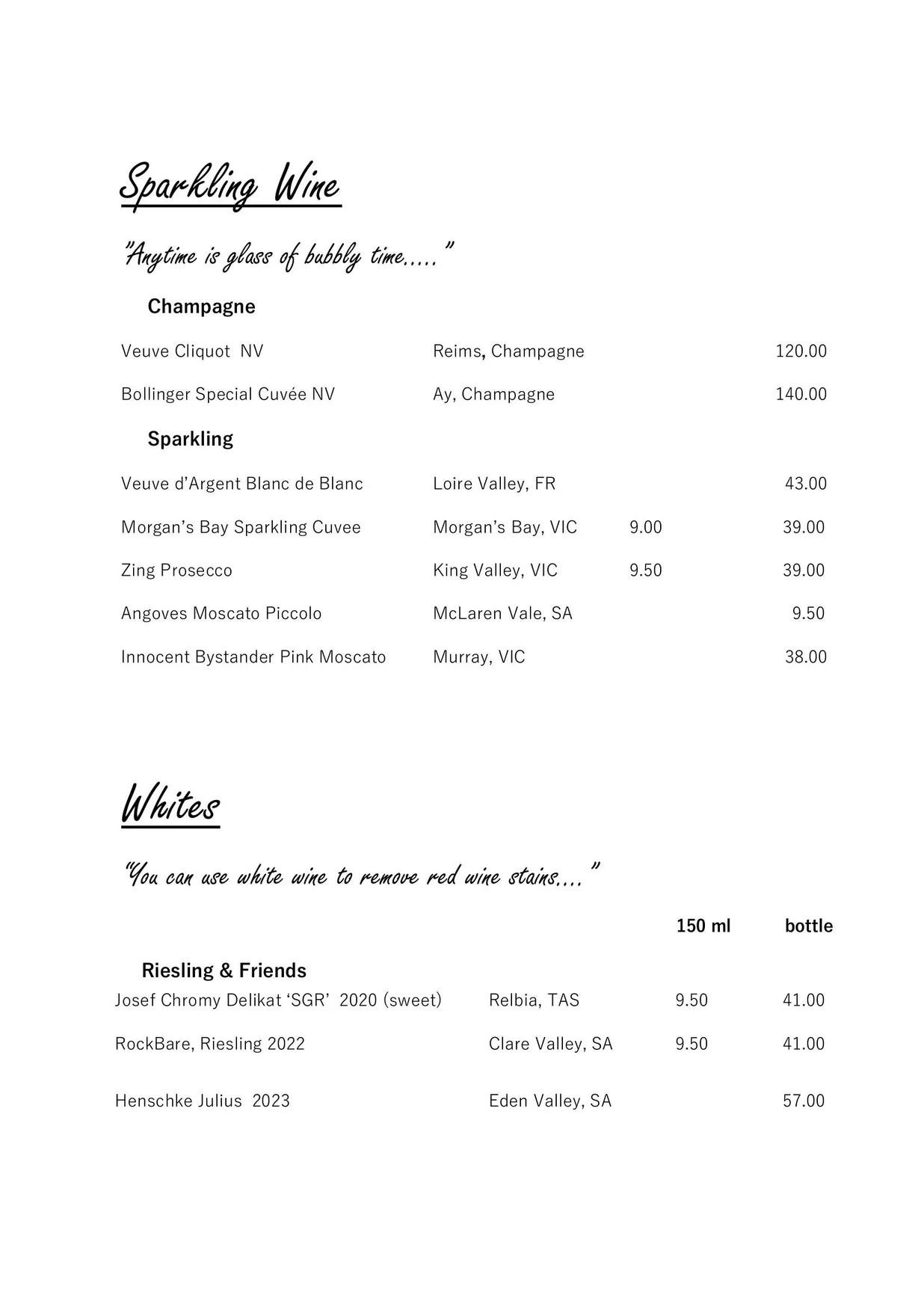 Bayleaf Balinese Restaurant menu, page 13