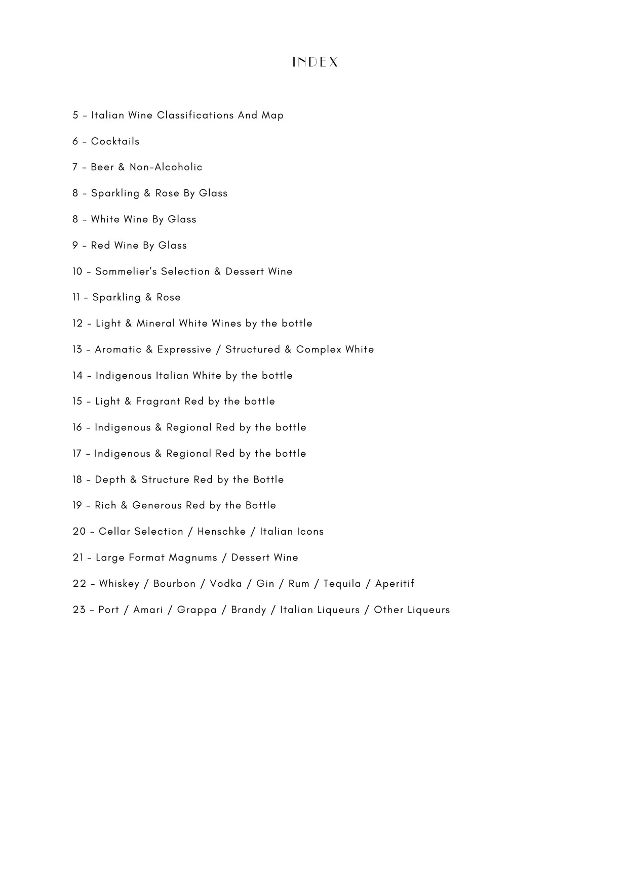 Antica menu, page 7