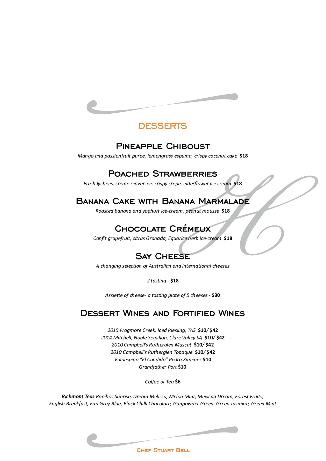 Harry's on Buderim menu, page 2