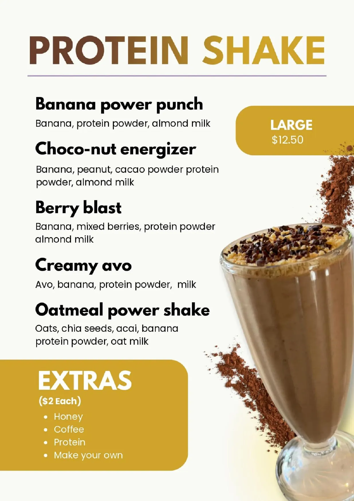 Freshbite Health Bar menu, page 8