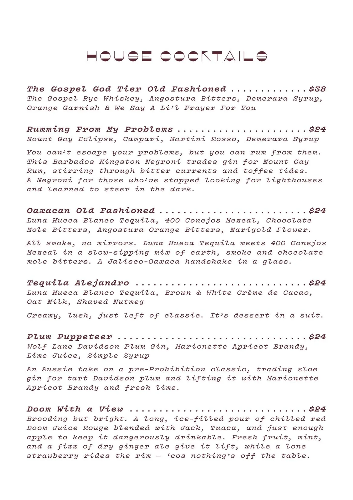 Nixie Nox menu, page 7