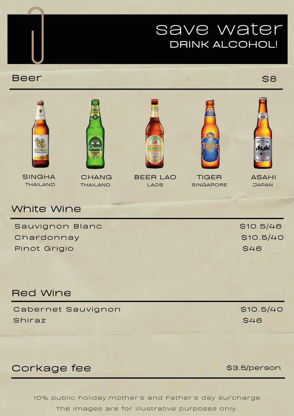 Aree Thai Twist menu, page 4