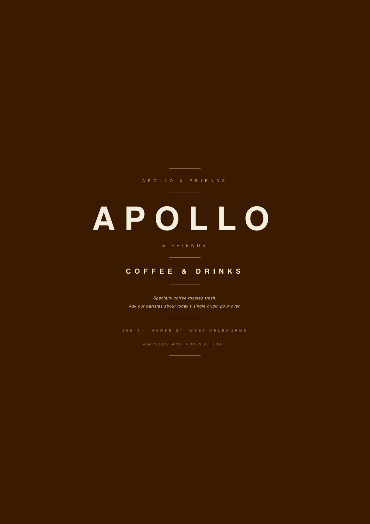 Apollo Cafe menu, page 3