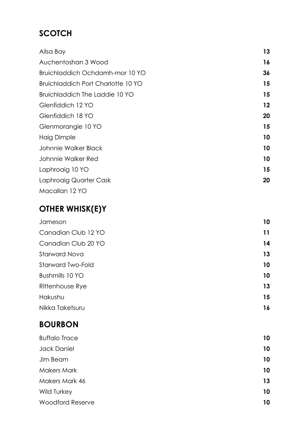 Charcoal Restaurant menu, page 9