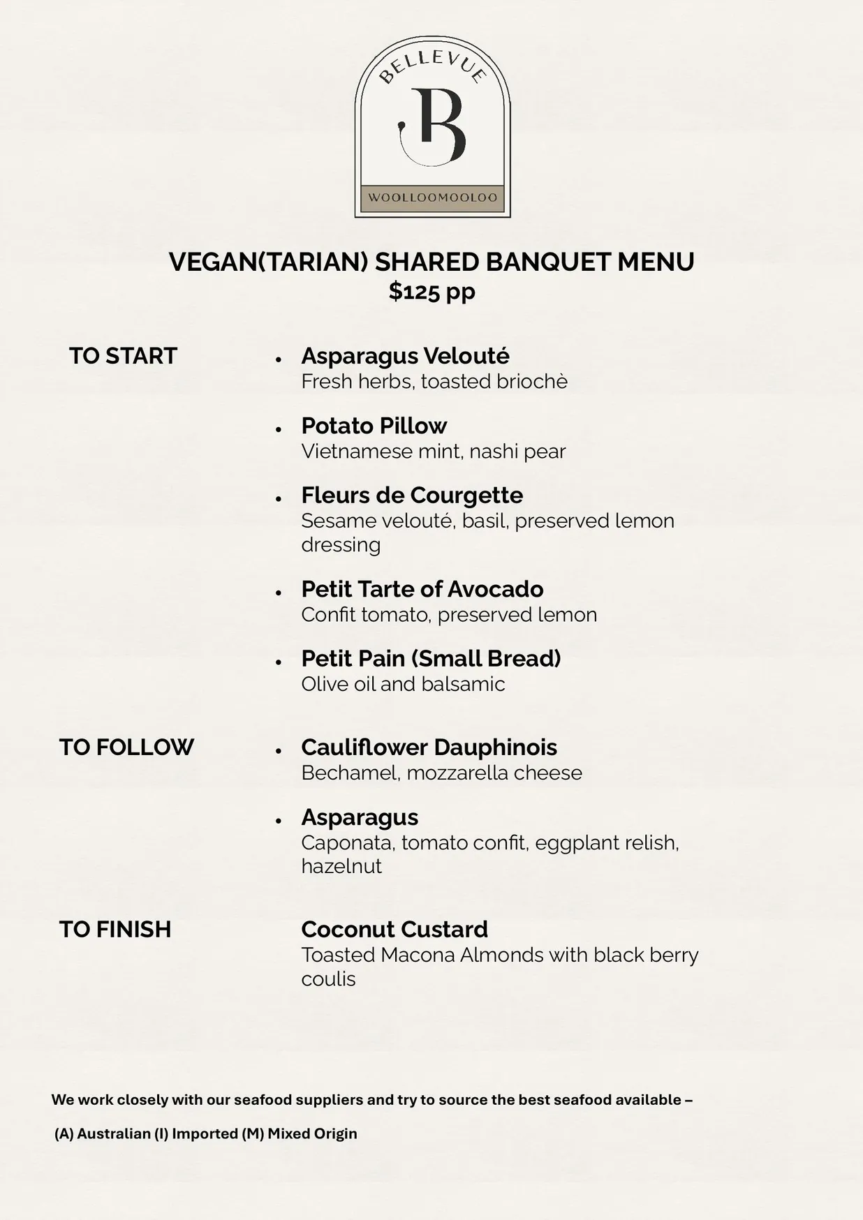 Bellevue Woolloomooloo menu, page 8