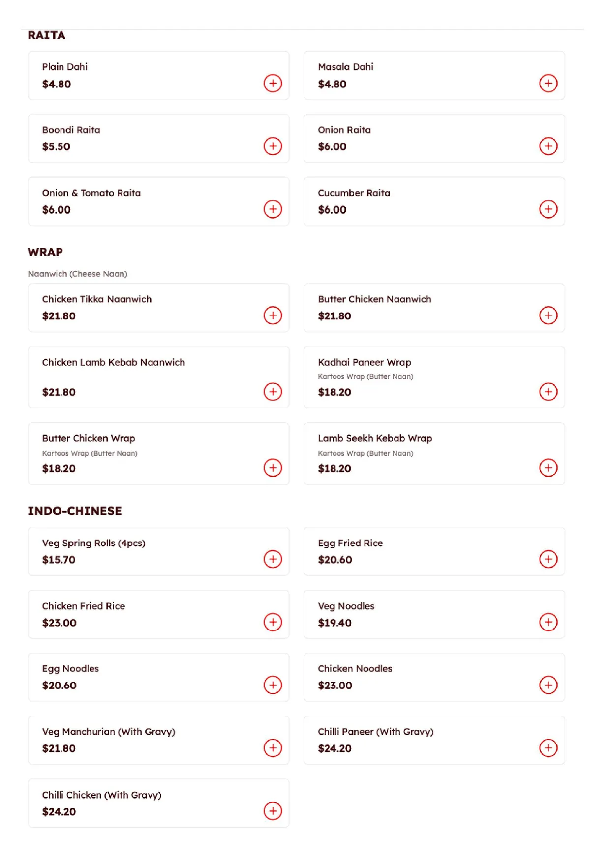 Brew & Spice by Masala Art menu, page 2