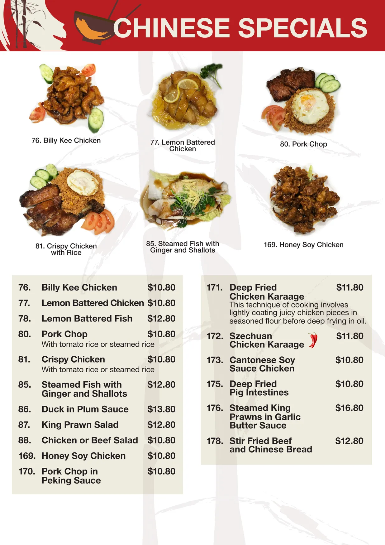 Top Choice menu, page 3