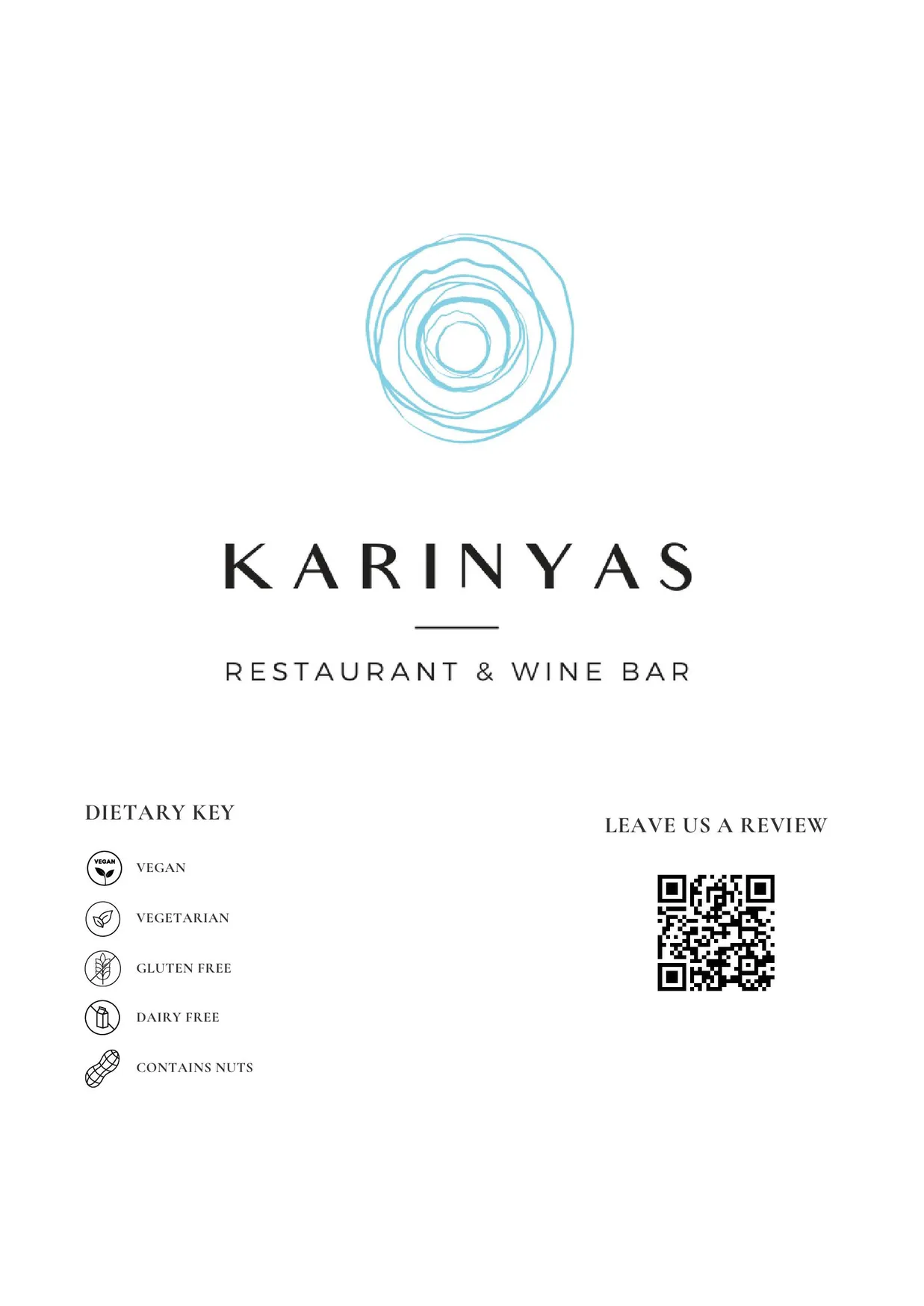 Karinyas Restaurant & Wine Bar menu, page 21